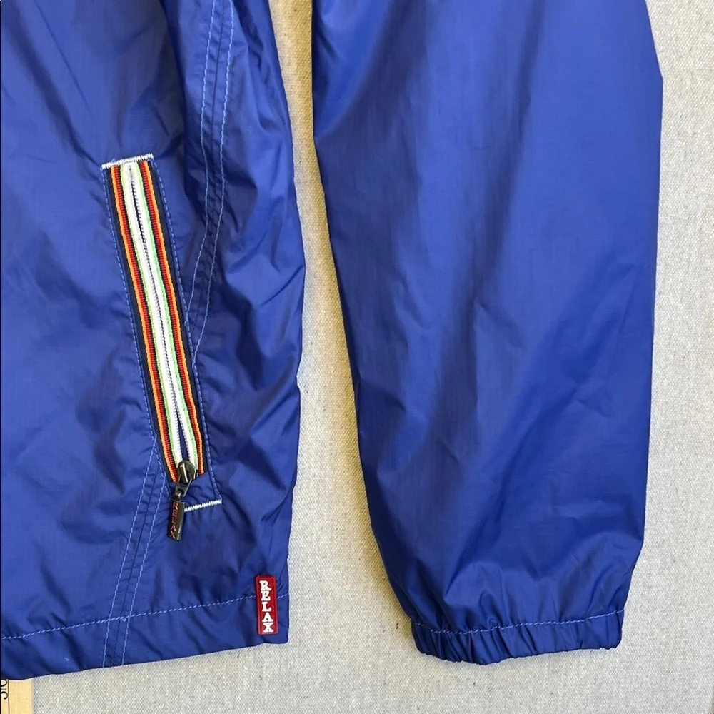 Tommy Bahama Blue Lightweight Windbreaker Jacket Full Zip Relax Logo